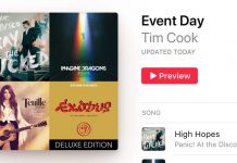 Tim Cook publie sa playlist « Event Day » sur Apple Music