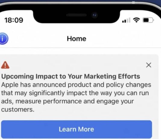 Facebook met en garde les utilisateurs sur les conséquences d’iOS 14 Avertissement Facebook Ios 14