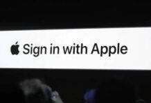 sign in with apple f21