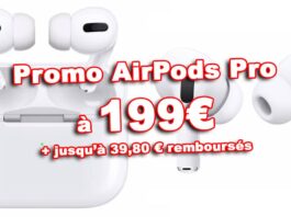 🔥 #Megapeak : AirPods Pro à 199€ au lieu de 279€ + 39,80€ remboursés Promo Airpods Pro F21