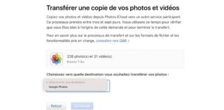transfert photos icloud google