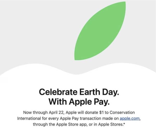 Jour de la Terre, Apple