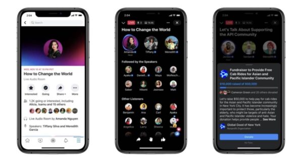 Facebook podcasts, Live Audio Rooms