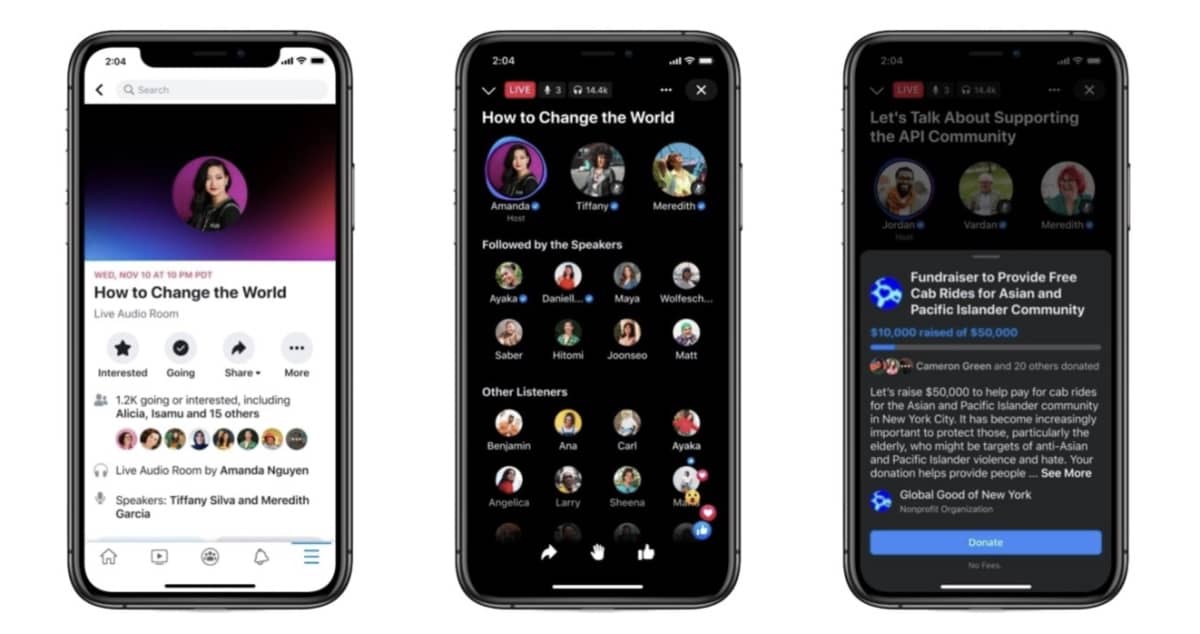 facebook podcasts live audio rooms
