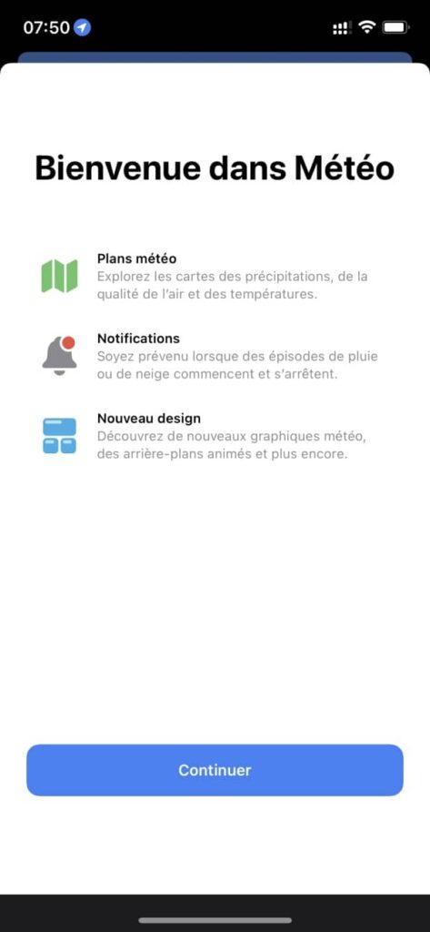 meteo ios 15