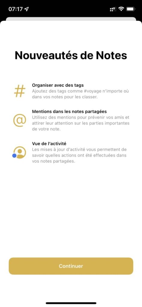 notes ios 15