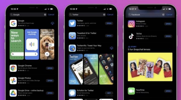 App Store, iOS 15
