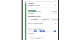 google maps transports commun