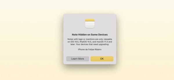 Notes, iOS 15, macOS 12