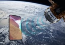 iphone in space satellite