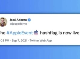 #AppleEvent, Twitter lance le nouveau hashtag hashtag appleevent