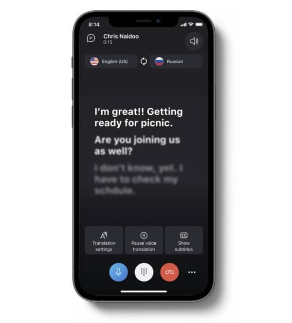 Skype iPhone, Skype Mac