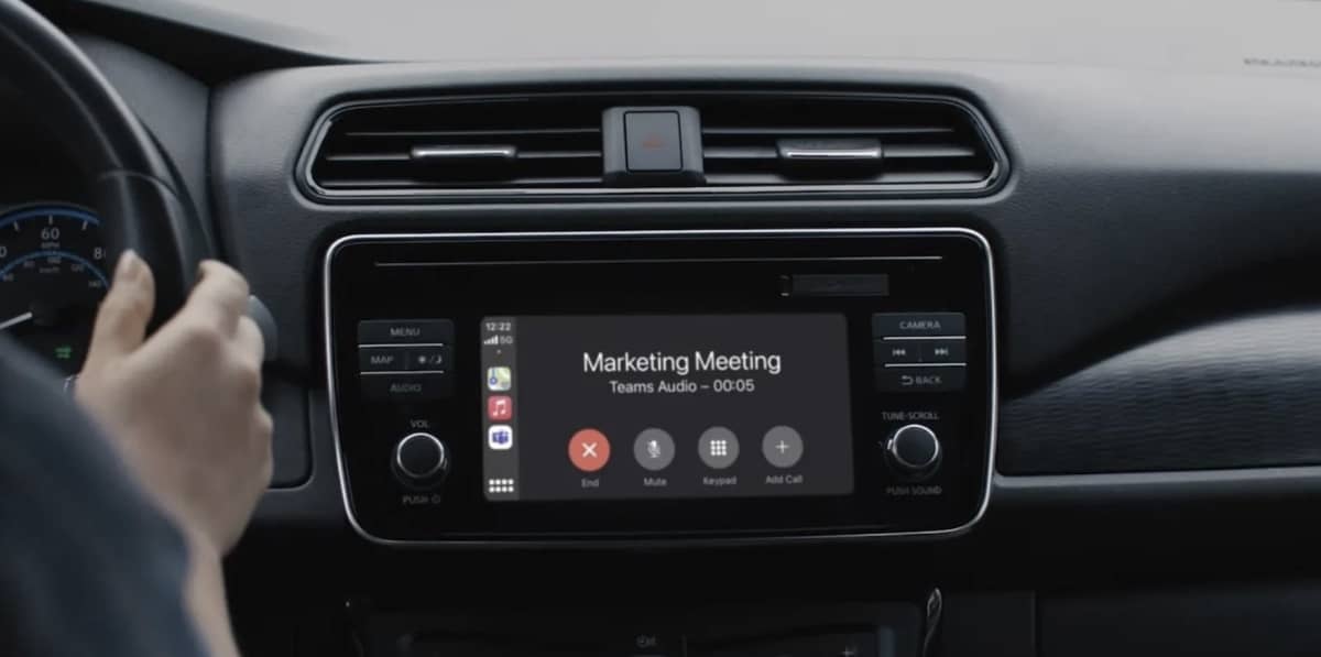 microsoft teams carplay