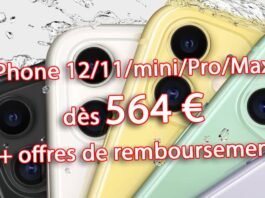🔥 Promo : iPhone 11/Pro/Max dès 564€ – iPhone 12/mini/Pro/Max dès 593€ promo iph12 564e s21