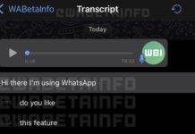 whatsapp transcript vocaux ios