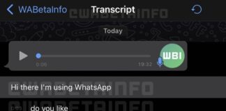 whatsapp transcript vocaux ios