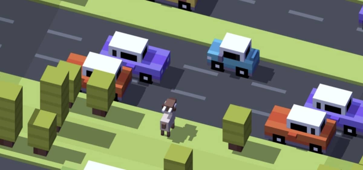crossy road apple arcade