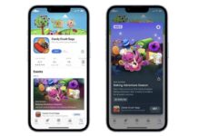premiers evenements in app app store