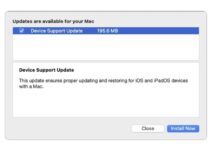 synchronisation mac ios maj