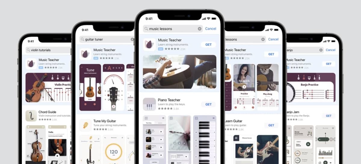 app store nouvelles options personnalisation