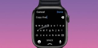 watchos 9 clavier