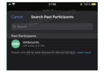 whatsapp participants groupes