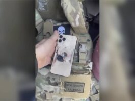Un iPhone arrête une balle tout en sauvant la vie d’un soldat ukrainien iphone balle soldat ukrainien