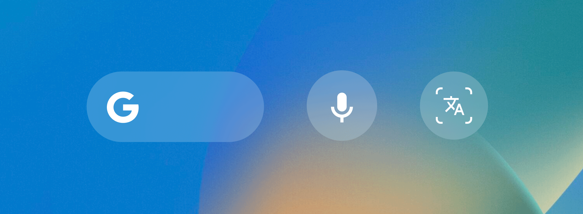 google search lock screen widget