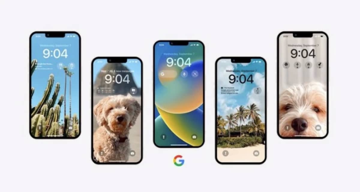 ecran verrouillage google ios 16