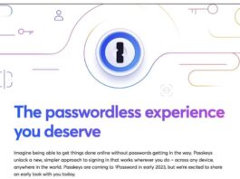 1password passkey 2023