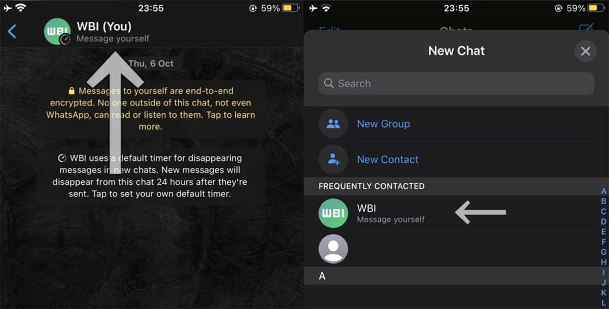 messages automatiques whatsapp