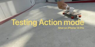 mode action shot on iphone