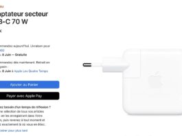 adaptateur secteur usb‑c 70 w