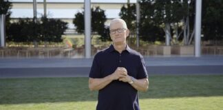 tim cook apple park 2023