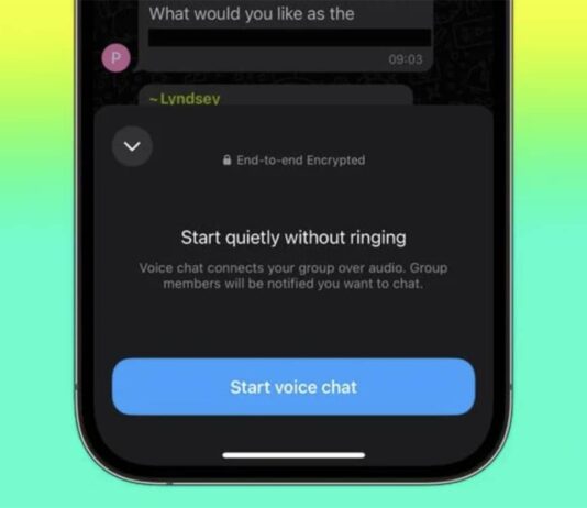 WhatsApp lance des chats vocaux pour les grands groupes whatsapp chats vocaux