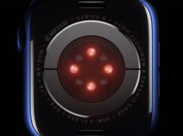 capteur rouge apple watch