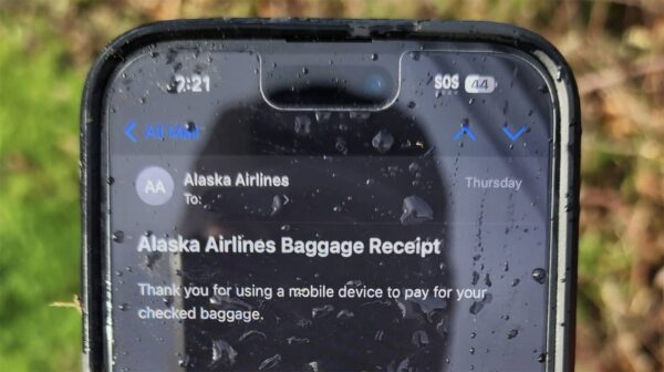 iPhone, avion, Alaska Airlines