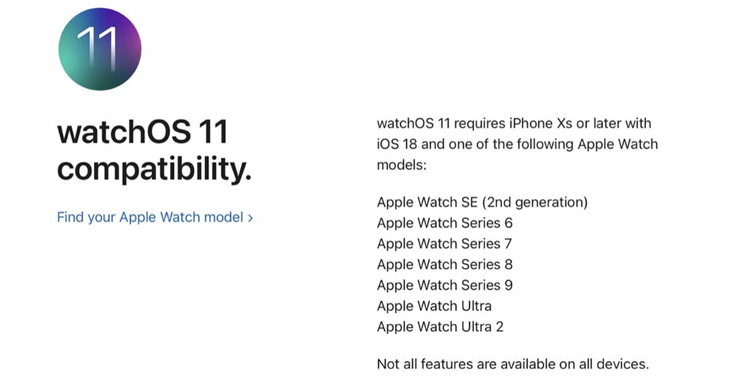 watchos 11 compatible apple watch