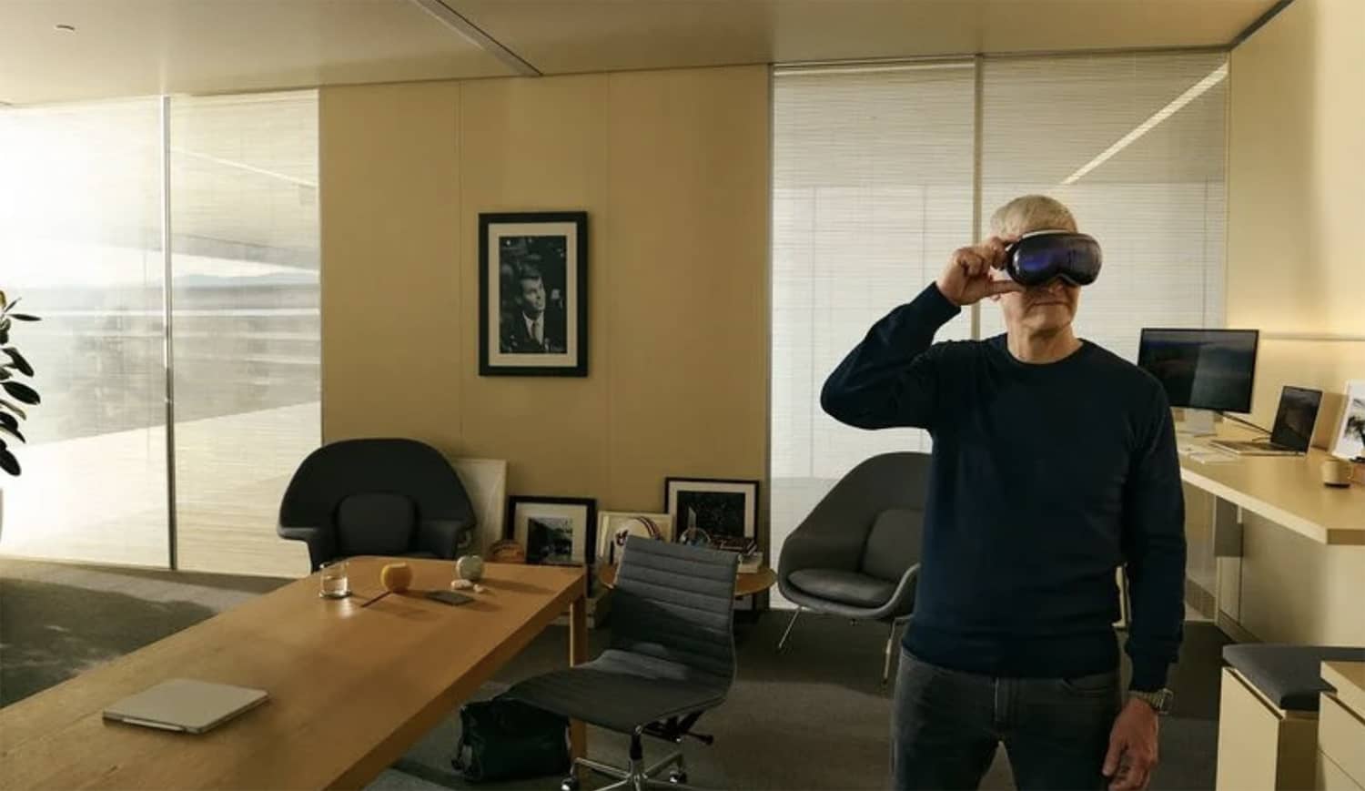 tim cook et son vision pro