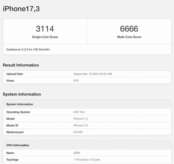 A18, A18 Pro, iPhone 16, iPhone 16 Pro
