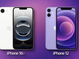 comparaison iphone 16e iphone 12 iphone 13