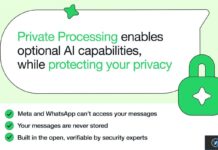 WhatsApp s’inspire de l’approche d’Apple pour protéger la confidentialité de l’IA whatsapp private processing.jpeg