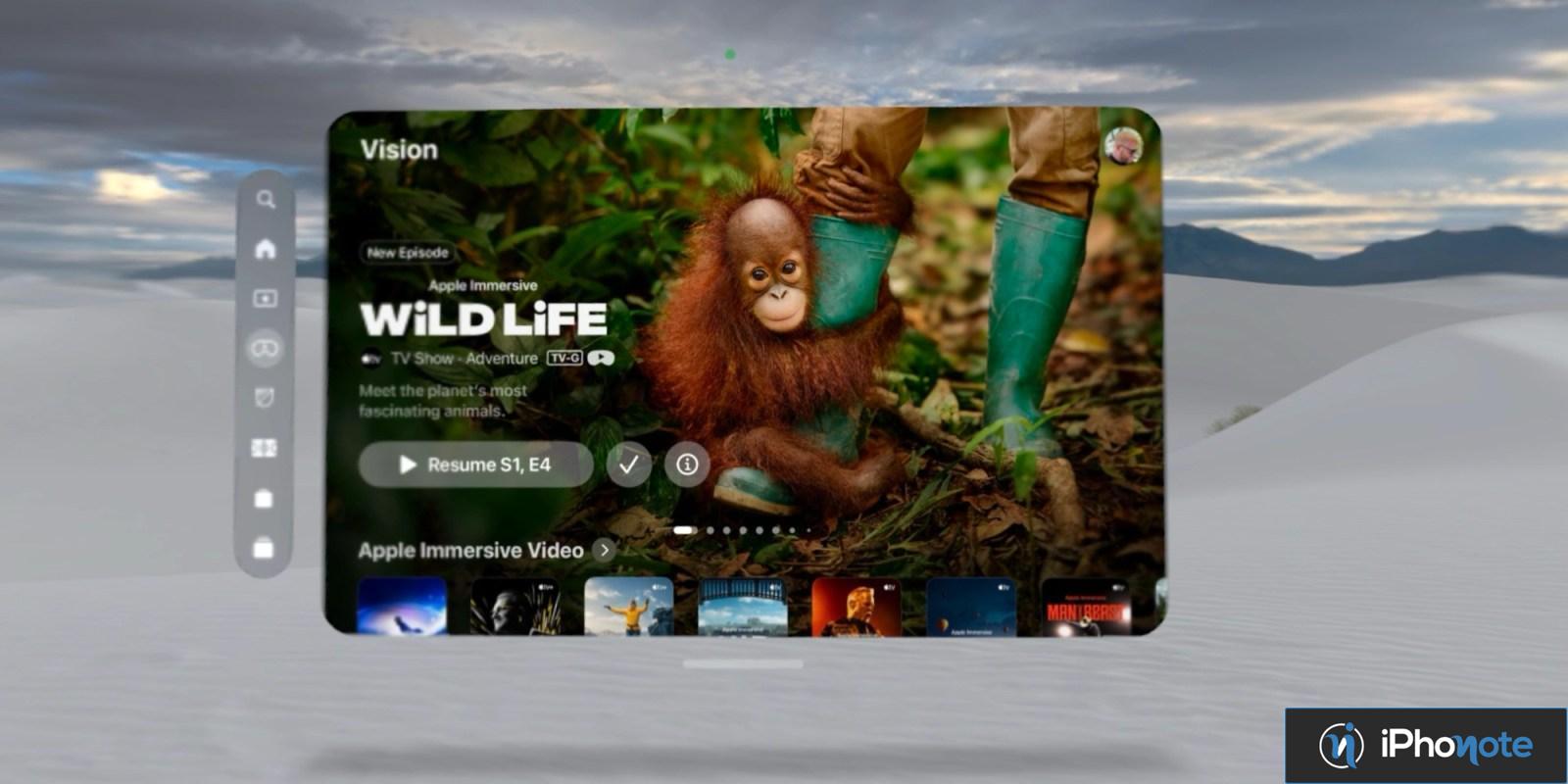 video immersive apple vision pro explore orangs outans borneo