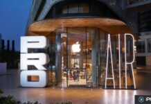 apple celebre lancement iphone magnifique exposition detail