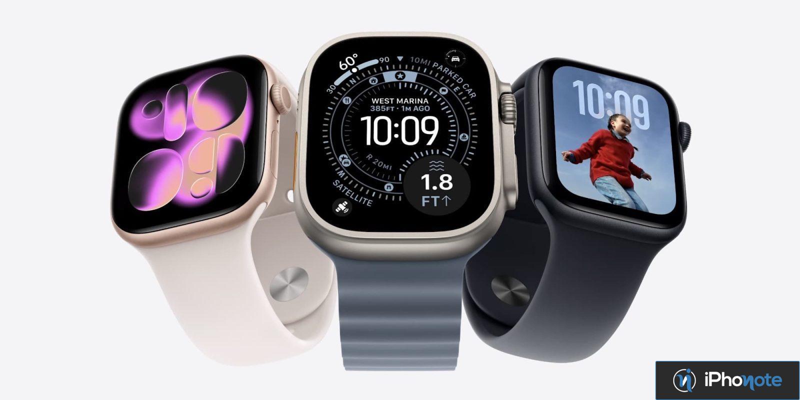 comparaison autonomies apple watch ultra series tete