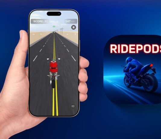 ridepods jeu innovant utilise airpods manette
