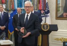 gavin newsom deplore interactions tim cook trump