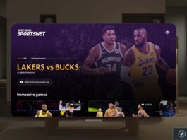 regardez matchs lakers immersion apple vision pro