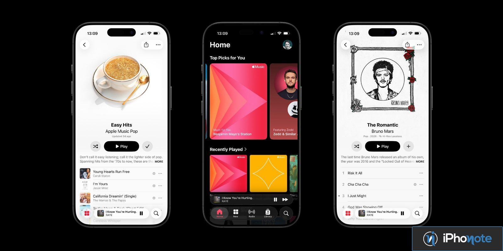 apple music nouvelle interface adaptative derange utilisateurs mode sombre