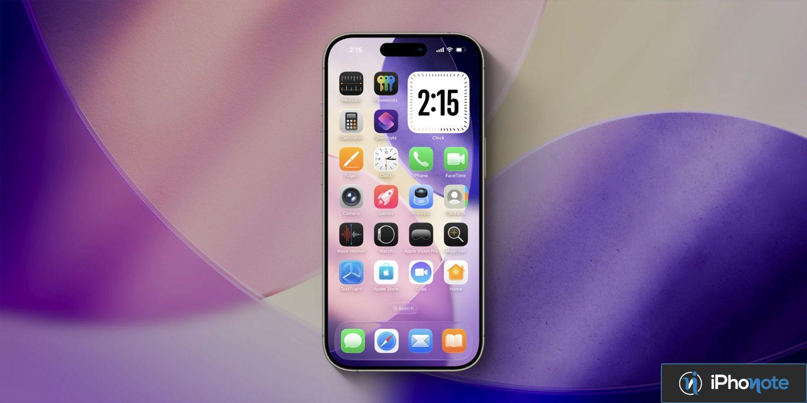ios nouveau reglage ecran accueil icones applications